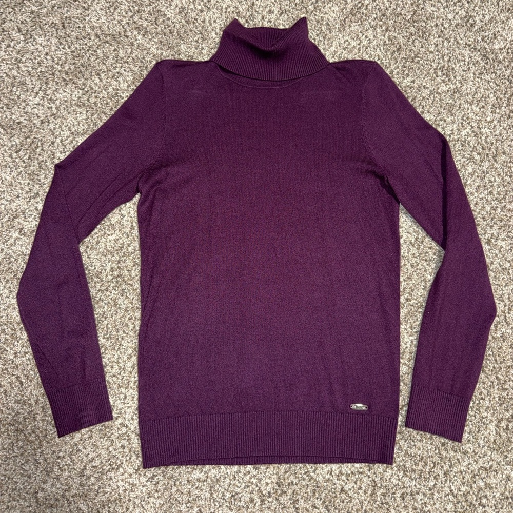 Calvin Klein Plum Turtleneck Sweater